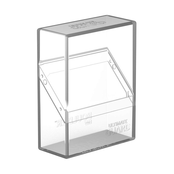 Ultimate Guard Boulder 40+, Deck Case for 40 Double-Sleeved TCG Cards, Clear, Secure & Durable Storage for Trading Card Games, Soft-Touch Finish