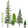 30pcs Model Trees Train Railroad Scenery Architecture Trees, Mixed Model Tree Fake Trees for DIY Crafts Building Model Scenery Landscape Decoration 1.5-7.9 inch(4-20cm)