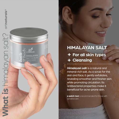 artnaturals Himalayan Body Scrub and Face Scrub - (20 Oz) - Deep Cellulite Cleansing Exfoliator with Sugar, Shea Butter, Exfoliating Himalayan - Natural Pink for Hand, Skin and Facial - Men and Women