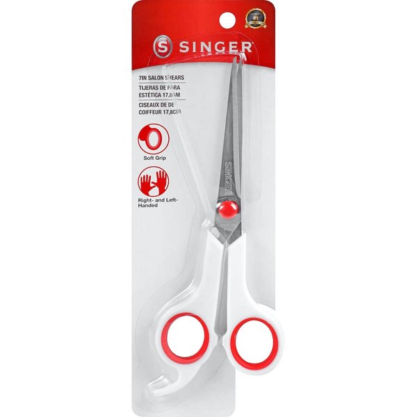 SINGER 00446 7-Inch Salon Sheers with Finger Rest, ,