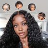 Jessica Hair 13x6 Lace Front Wigs Human Hair HD Lace Curly Wigs Pre Plucked With Baby Hair Curly Brazilian Remy Hair Wigs For Black Women(22 Inch with 150% density)