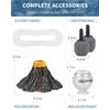 Uniclife Aquarium Volcano Ornament Kit with Air Stone Bubbler Fish Tank Decorations