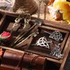 4 Pieces Retro Silver Celtic Hair Slide Hairpins and 11 Pieces Vintage Bronze Hair Sticks Hair Chopstick Vintage Hair Sticks Celtic Knot Viking Jewelry Hair Slide Pin Hair Accessories for Women Girls