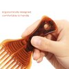 Hair Pick Afro Comb No Frizz Hair Lift Pick Comb Wig Braid Hair Styling Comb for Hairstyle (Coffee）