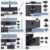 72 Pieces (18Sets) Snap Fastener Kit Tool 15MM Snap Button kit Snaps for Leather Leather Snaps and Fasteners Kit for High-Grade Metal Material Snaps for Bag, Jeans, Clothes, Fabric (Black)