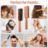 BRUSHZOO Boar Bristle Brush for Men's Fine to Normal Hair - Beech Handle Hairbrush for Hair & Beard Grooming