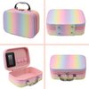 Makeup Set for Girls, Rainbow Makeup Kit, Beauty Boxes with Brushes and Cosmetics, Fashionable Makeup Case Organizer, Pink