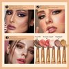 UHOMENY Liquid Blush Beauty Wand, Liquid Face Concealer Contouring Stick Matte Liquid Highlight Blush with Cushion Applicator Attached Easy to Blend Long Lasting Smooth Super Silky Cream Blush Stick (01#)