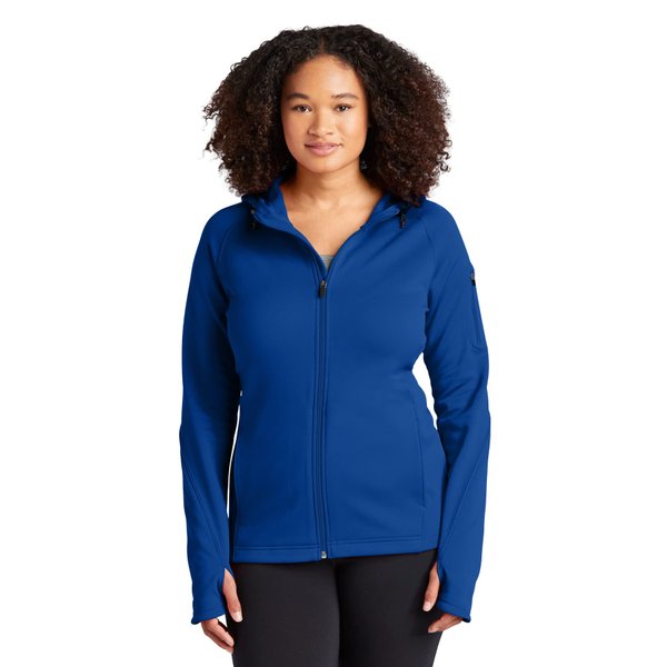 SPORT-TEK Women's Fleece Full Zip Hooded Jacket 4XL True Royal