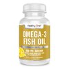 Healthy One Triple Strength Omega 3 Fish Oil Supplement - Burpless Fish Oil 1000mg Gel Capsules - 400mg EPA, 300mg DHA, 100mg Other Omega 3 Fatty Acid - Fish Oil No Burp Omega 3 Capsules, 60 Gel Caps