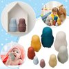 Chivao 8 Pieces Russian Nesting Dolls Silicone Matryoshka Doll Educational Stacking Nesting Dolls for Toddlers Vivid Silicone Nesting Dolls Food Grade Baby Teether for Kids (Penguin)
