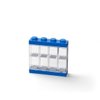Room Copenhagen LEGO Minifigure Display Case, Stackable Storage Container for Collectible Figurines, 4 Stud, Bright Blue