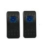 Amarine Made 2-Pack 12v 20 Amp Waterproof On-Off-On 2 Position Boat Marine DPDT 7 Pin Rocker Switch with 2 Led Lamps (Blue)