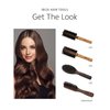 Ibiza Hair Professional Round Boar Hair Brush (EX4,65mm), Lightweight with Reinforced Bristles & Cork Handle, For Crown of the Head Volume, Add Texture & Shine for Medium to Long Hair