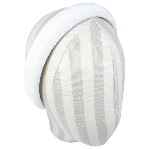 Firecolor Chic Fashion White Padded Headband Velvet Headbands Puffy Sponge Thick Hairbands Vintage Wide Hair bands for Women girls accessories (White)