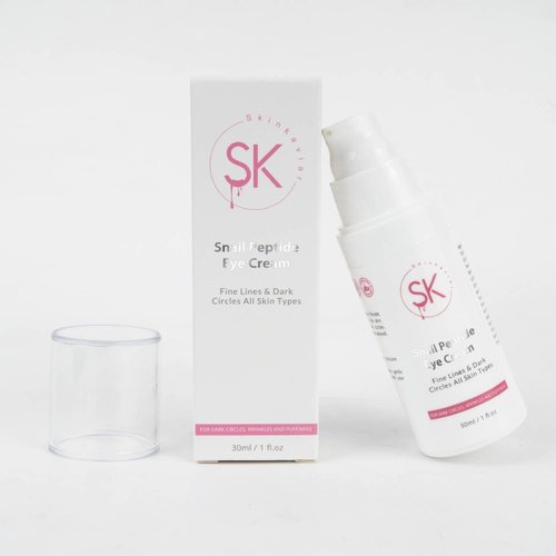 Skin Kaviar Snail Peptide with Niacinamide Eye Cream, Anti-Wrinkle, Dark Circle Removing, Brightening Night Cream 30ml / 1 FL Oz