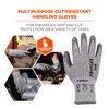 Ergodyne ProFlex 7030 Cut Resistant Work Gloves, ANSI A3, PU Coated Palms for Flexible No Slip Grip, Abrasion Resistant, 13g, Gray, Medium