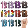 36pcs Number 13 Tattoos for Temporary, Waterproof 13 Temporary Tattoos Singer TS 13 Tattoo Sticker Inspired Party Favors for Singer Fans Concert Music Festival