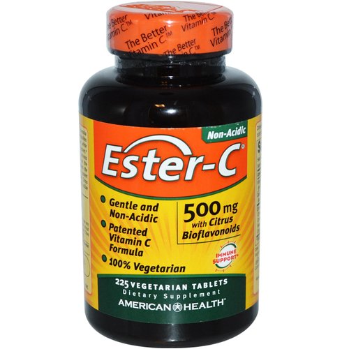 American Health Ester-Vitamin C with Citrus Bioflavonoids 500 Milligrams 225 Veg Tabs