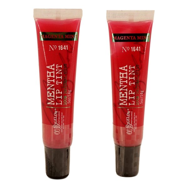 Bath And Body Works Bigelow Set of Two (2) Mentha Lip Tint 5 oz Magenta Mint
