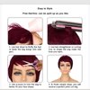 Short Human Hair Pixie Cut Wig for Black Women Short Wigs Human Hair Natural Color Pixie Wigs Wear and Go Glueless Full Machine Made Human Hair Wigs (99j)