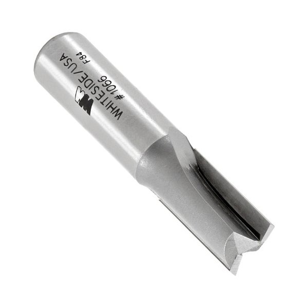 Whiteside Router Bits 1067F Straight Bit with Boring Point 1/2-Inch Cutting Diameter and 1-1/4-Inch Cutting Length