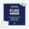Sima Disposable Face Towels for Drying - 100% Cotton Face Wipes 50 Pack - Biodegradable Makeup remover for sensitive Skin, Gentle Clean facial cloth - Ultra-Soft & Lint-Free, Cruelty Free