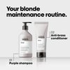 L'Oreal Professionnel Color Depositing Purple Shampoo| Neutralizes Unwanted Yellow Tones | For Natural, Color Treated, Bleached, White,Silver, & Blonde Hair | 16.9 Fl. Oz.
