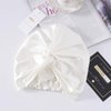 ZIMASILK 22 Momme 100% Mulberry Silk Bonnet for Sleeping & Women Hair Care, Highest Grade 6A Silk hair wrap for sleeping with Premium Elastic Stay On Head (1Pc, Ivory)