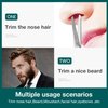 MR.GREEN Mustache Scissors Nose Hair Scissors Beard Trimmer Stainless Steel Ear Facial Hair Removal Tools With Rounded Tips Makeup tools