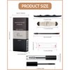 Eyebrow Stamp Stencil Kit-2 Colors One Step Brow Makeup Set with 1 Clear Eyebrow Setting Gel, 24 Brow Stencils, 1 Brush & 1 Razor, Long Lasting Waterproof Brow Makeup for women (Medium Brown & Brown)