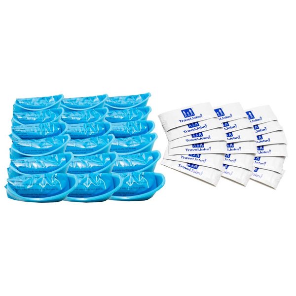TravelJohn Jr. Disposable Urinal (TJ1H) - 18 Pack