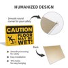 Caution Floor May Be Wet Sign, 8"x12" Aluminum Tin Sign, Outdoor Caution Sign Metal, Easy to Mounting, Indoor or Outdoor Use for Bedroom Door, Made in The USA