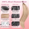 DIYOMO I Tip Hair Extensions - Human Hair, #16/22 Light Blonde Highlighted Bleach Blonde 24 Inch I Tip Hair Extensions For Women Soft & Natural Itip Hair Extensions Itip Human Hair Extensions 50G/50S