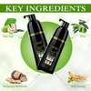 Dexe Hair Dye Shampoo 13.5 Fl Oz, Semi-Permanent Black Hair Dye, Hair Color Shampoo, Black Hair Shampoo For Men & Women, Mild Plant Formula Black Hair Dye Shampoo, 100% Gray Coverage (black)
