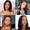 PANEWAY U Part Wig Human Hair Straight Bob Wigs For Black Women 12 inch Brazilian Remy Hair Short Bob Human Hair Wigs Clip in U Part Wig Human Hair Extensions Natural Color