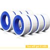 VOTMELL 8 Rolls 1/2 Inch(W) X 520 Inches(L) Teflon Tape,for Plumbers Tape,PTFE Tape,Water Pipe Sealing Tape,Plumbing Tape,Sealant Tape,Thread Seal Tape for Shower Head,Duct Tape,White