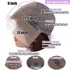 13x6 Chocolate Brown Lace Front Wig Body Wave Wigs Human Hair 200% Density Hd Transparent Front Wigs Human Hair Pre Plucked with Baby Hair Brown Colored Wigs for Women Human Hair Wigs 28 Inch