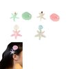 6 Pcs Starfish Shell Hair Clips, Cute Sequin Pearl Hair Barrettes, Sweet Shiny Beach Bangs Hair Clips, Exquisite Hair Styling Accessories for Women Girls Kids