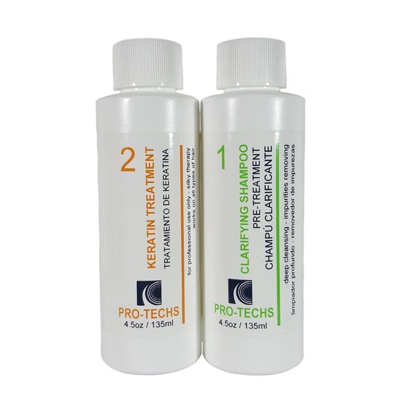 GS Pro-Techs Brazilian Keratin Coconut smoothing hair Plus Clarifying Shampoo 4oz