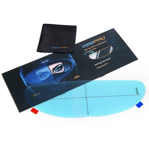 Motorcycle Helmet Visor Anti Fog Film - Helmet Face Shield Anti-fog Insert Fog-resistant Clear Visor for Riding in Humid Cold Weather,Easy to Install,No Glue Residue Left,Long-Term Effects,Ride Safe