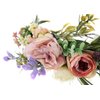 UUPP Bridal Flower Headband Artificial Flower Crown Wreath Headpiece with Adjustable Ribbon for Wedding Festivals