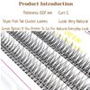 CB 3 Trays Cluster Eyelash, DIY Individual Extensions At Home, Eyelash Clusters False Eyelashes, Volume Eyelash Extensions, C Curl, Mermaid Fishtail, 9-10-11mm Mixed