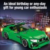 ExultationToy 332 Pcs Super Sports Car Toy Building Set, 4 Different Wheel Rim Designs, MOC Building Blocks Cars for Adults, Teens, Boys Ages 8-12