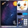 Hxezoc Solar System Party Games, Pin The Planets on The Rail With 32 Pcs Planet Stickers, Outer Space Scientific Cognition Party Games Poster for Kids Outer Birthday Party Carnival Party Supplies