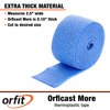 Orfit Orficast Easy-Form Splinting Material Heat-Activated Thermoplastic Tape for Trigger Finger, Thumb, Arthritis Pain Relief, Hand Support 2” x 9’, Blue, One Roll