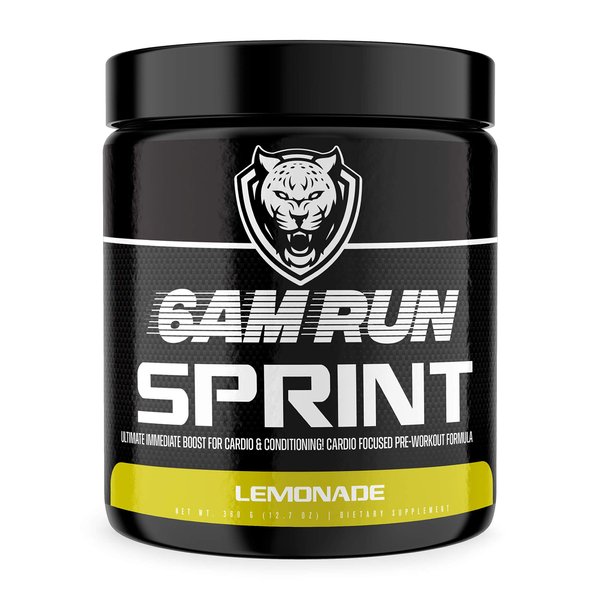 6AM Run Sprint - Pre Workout Powder for Instant Energy Boost for Cardio and Focus - No Jitters, High Energy Conditioning Formula - All Natural, Keto, Vegan (Lemonade, Full Bottle)