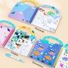 Water Coloring Book for Toddlers Water Painting Book Travel Toys No-Mess Coloring Activity Book Girls Boys Paint with Water Drawing Sticker Book