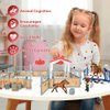 KIDBEST Horse Stable Playset, Horse Toys Set for Girls and Boys with Rider, Farm Animal Figurines Barn Toys, Pretend Play Toys for Kids 3-5 6 7 8-10 Birthday Gifts