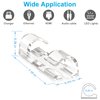 TidyHelper Adhesive Cable Clips Clear (40PCS, M), Upgraded Wire Holders for Wall, Strong Cord Organizer Under Desk, Car, PC, Christmas Light Indoor/Outdoor